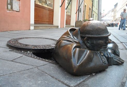 Man At Work-Bratislava, Slovakia